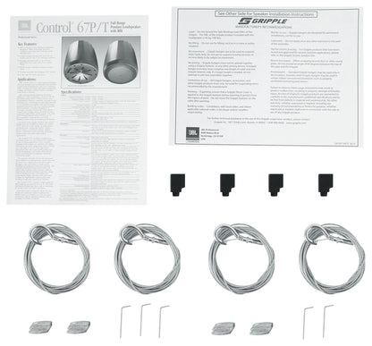 Control 67 P/T White 2-Pack + RCS180-6 6-Zone 180W Amp Bundle