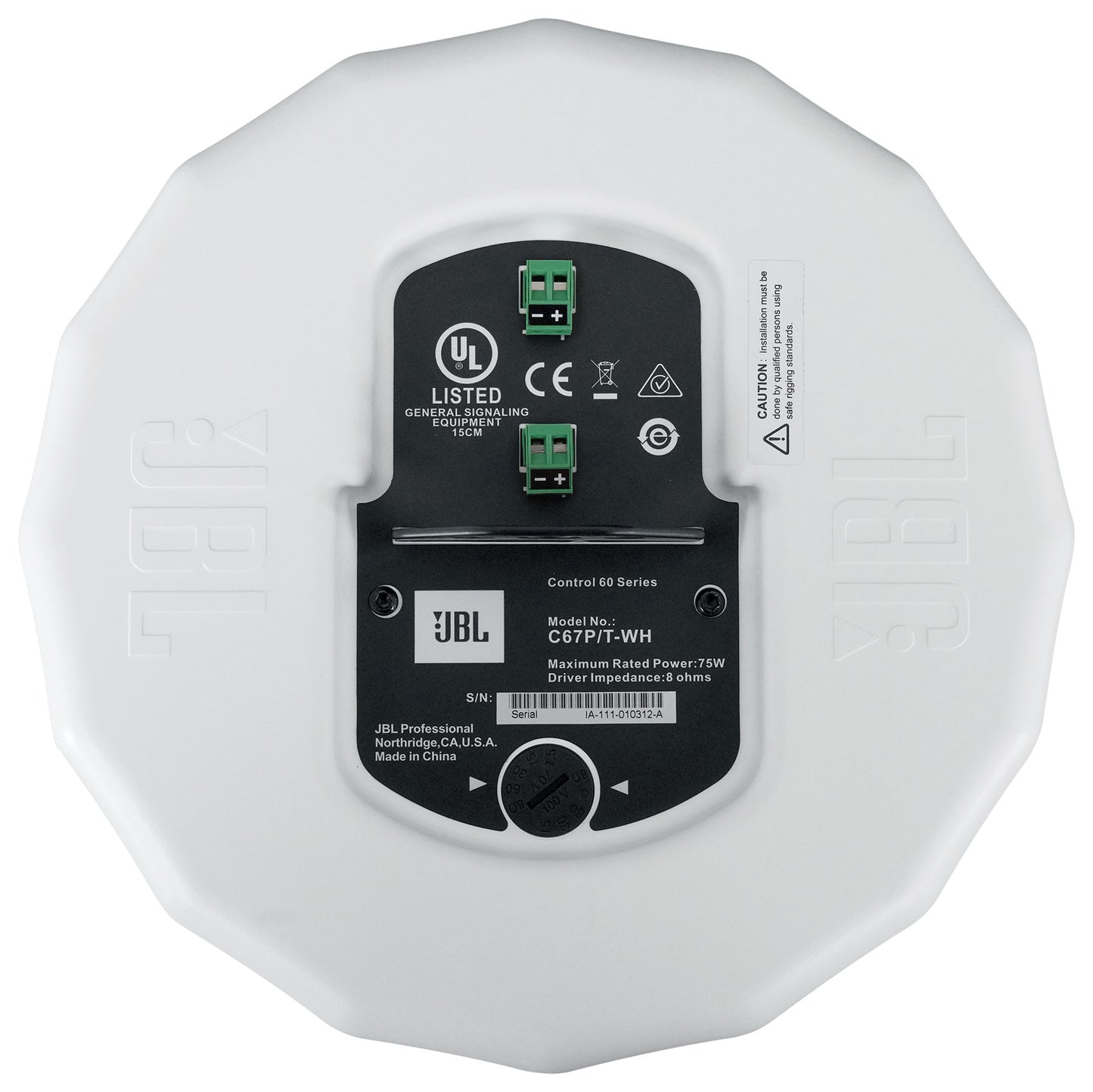 Control 67 P/T White 10-Pack + RCS650-6 Bundle