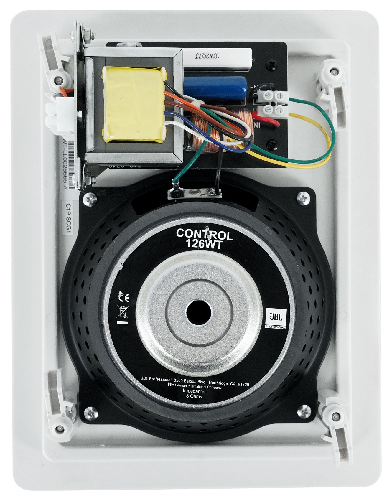 JBL Control 126WT 8-Pack + RCS350-6 Amplifier Bundle