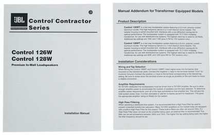 JBL Control 126WT 8-Pack + RCS350-6 Amplifier Bundle