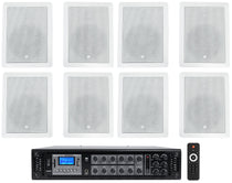 JBL Control 126WT 8-Pack + RCS350-6 Amplifier Bundle