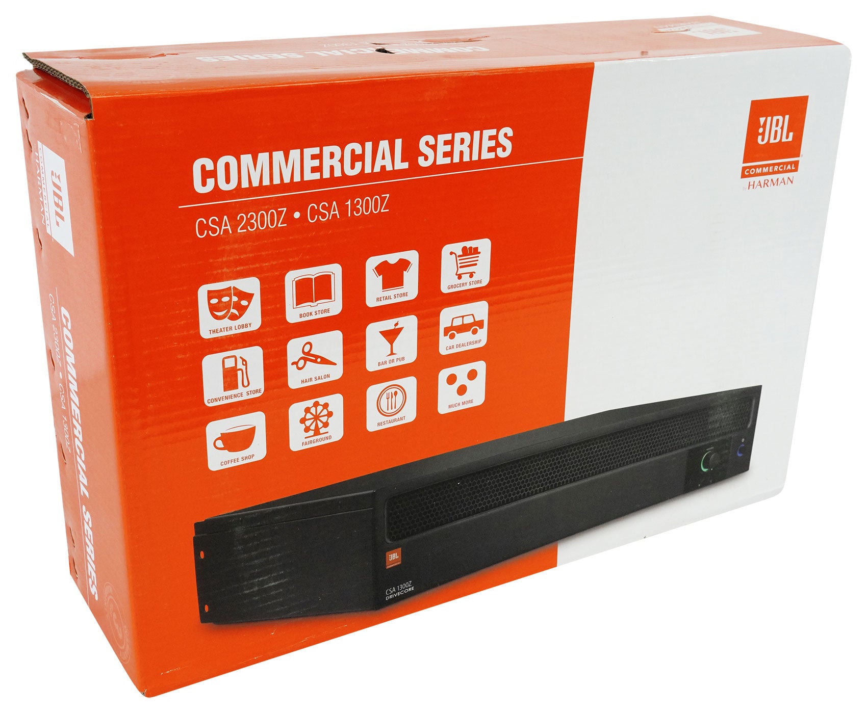 JBL CSA1300Z 70v Commercial Amplifier + (14) White In-Ceiling Speakers CSA 1300Z