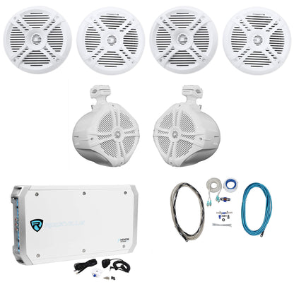 RMSTS65W 6.5" Speakers 2-Pair + RWB90W 8" Wakeboards + RXM-S6 Amp + RMWK4 Bundle