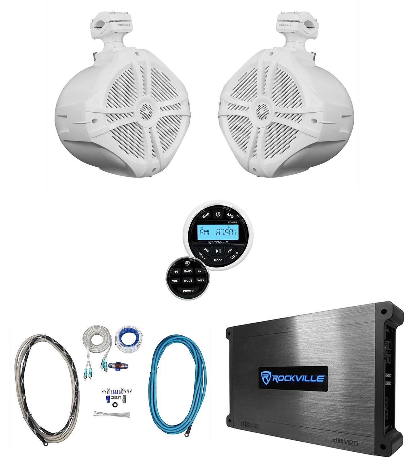 RWB90W White + RGHR2 Receiver Bundle