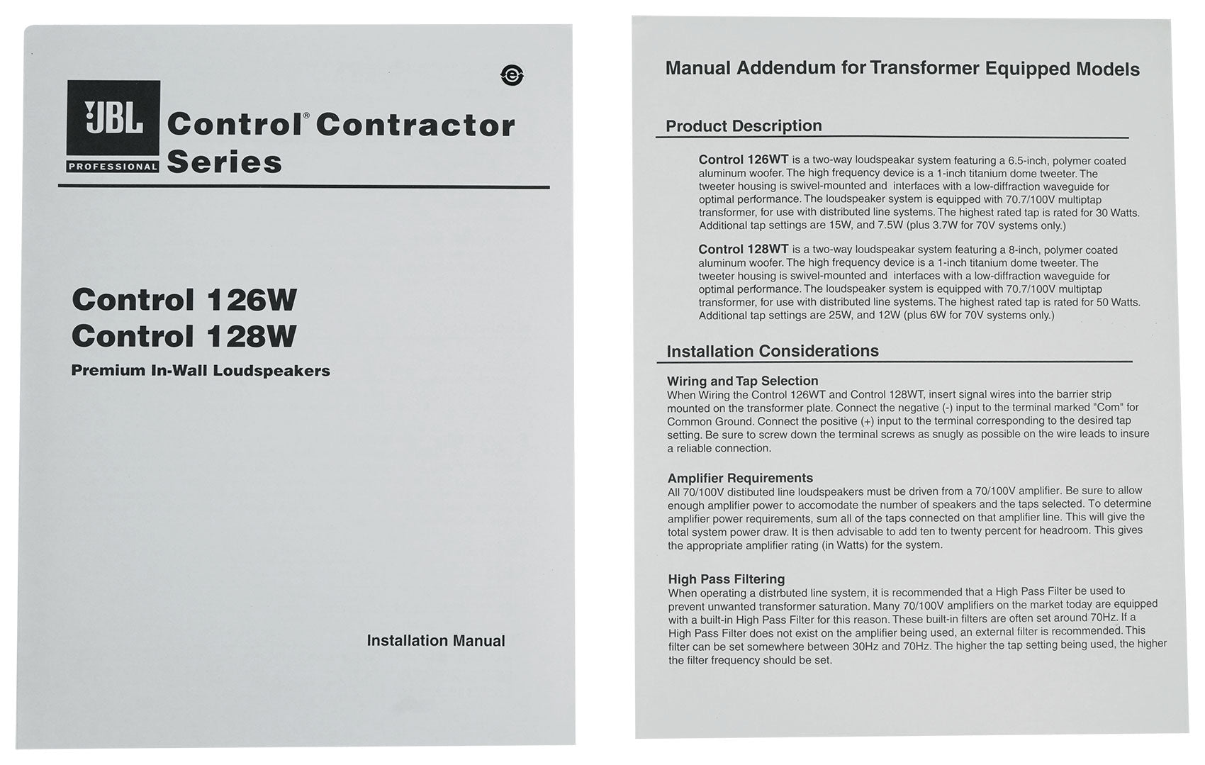 Control 128WT 8-Pack + RCS650-6 Bundle