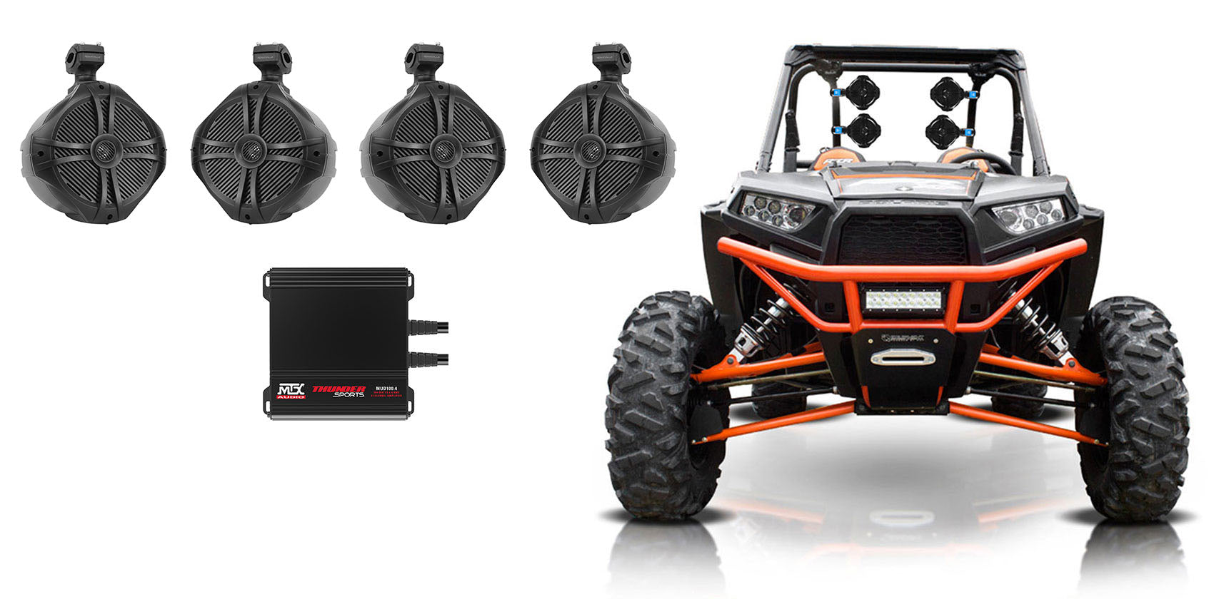 2-Pair RWB80B+MUD100.4 RZR