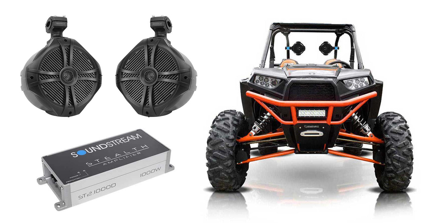 RWB90B Black + ST2.1000D Amplifier Bundle