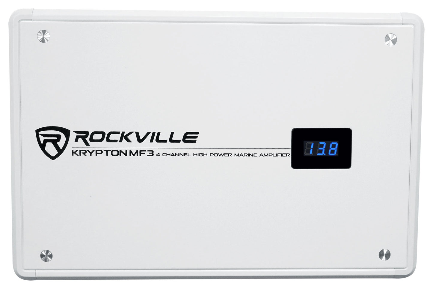 KRYPTON MF3 White Marine Amplifier + RMWK4 Marine Wire Kit Bundle