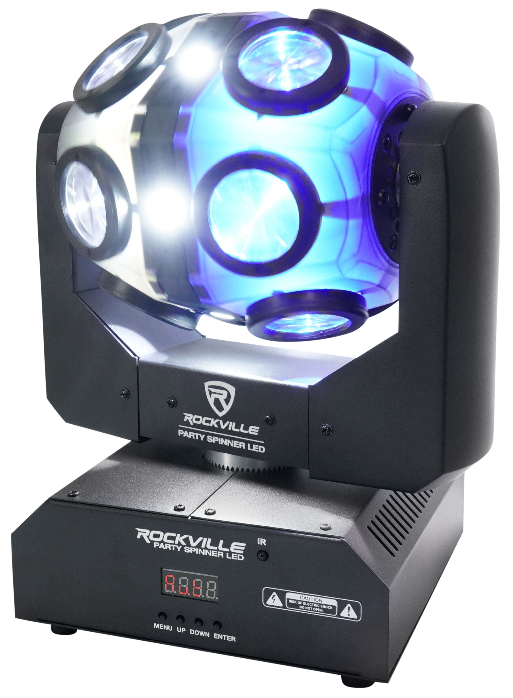 Party Spinner LED 2-Pack + ROCKFORCE 192 DMX Controller Bundle