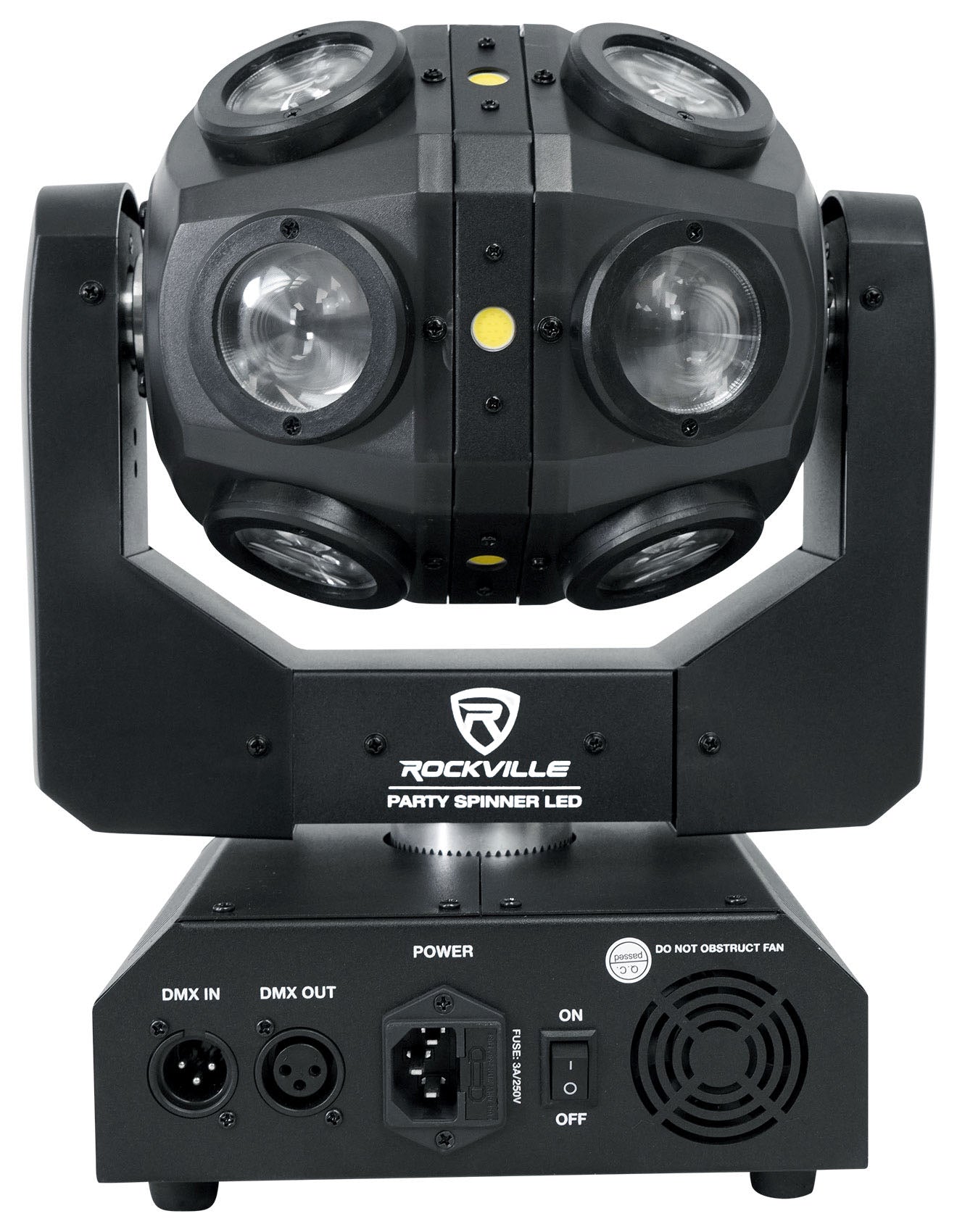 Party Spinner LED + ROCKFORCE 192 DMX Controller Bundle