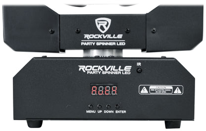 Party Spinner LED + ROCKFORCE 192 DMX Controller Bundle