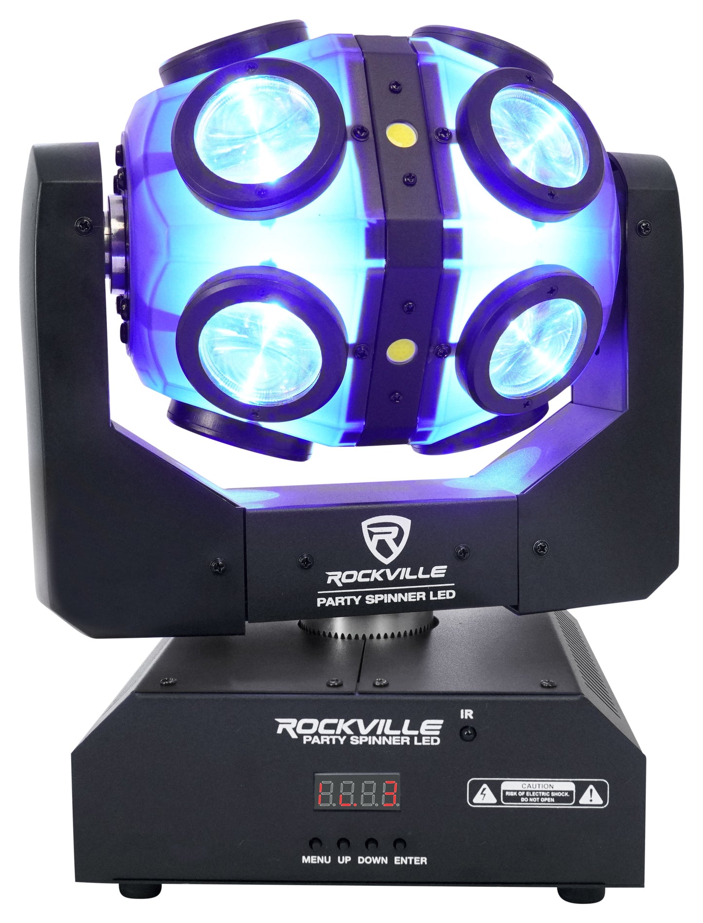 Party Spinner LED 2-Pack + ROCKFORCE 192 DMX Controller Bundle