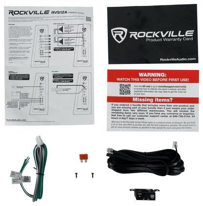 RVS12A 12" + RWK81 Amp Kit Bundle