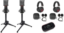 Focusrite Vocaster Two Person Podcasting Studio Interface+Headphones+Mics+Stands