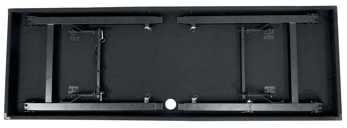 RFAAC DJ Facade + Adjustable DJ Table Bundle