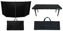 RFAAC DJ Facade + Adjustable DJ Table Bundle
