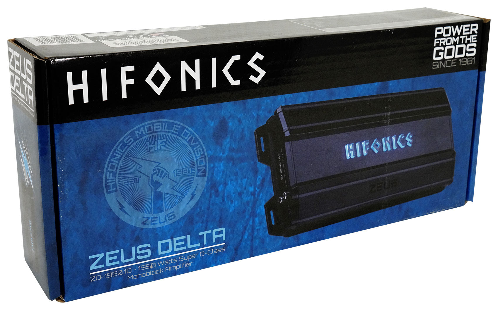 Hifonics ZD-1950.1D 1950 Watt Mono Car Audio Amplifier 1 Ohm Class-D+Amp Kit