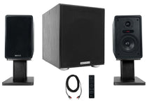 ELITE-5B Speakers + RHT28 Stands + Rock Shaker 8 Sub Bundle
