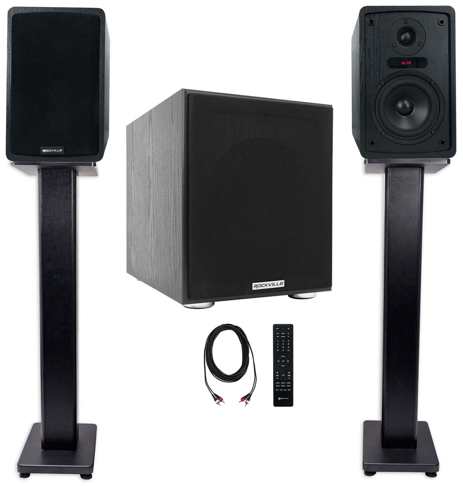 ELITE-5B Black + Rock Shaker 8 Black Subwoofer Bundle