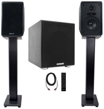 ELITE-5B Black + Rock Shaker 8 Black Subwoofer Bundle