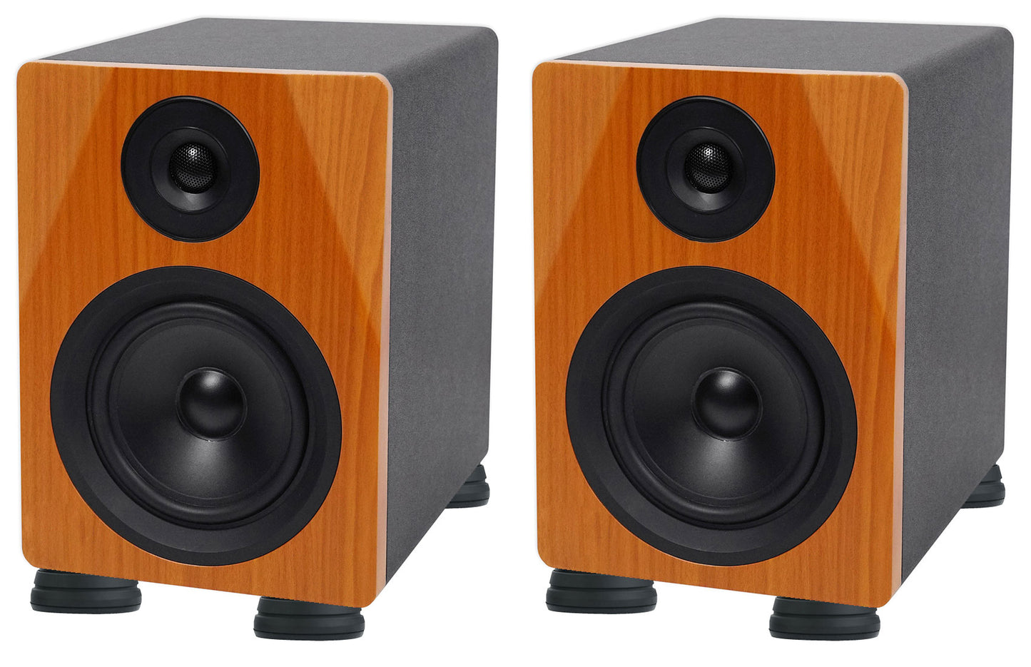 DPM5C Wood 2-Pack + ISOPAD Isolation Feet Bundle