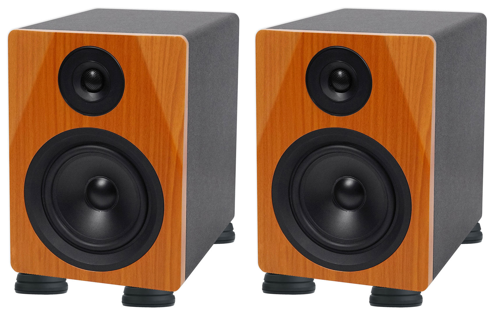 DPM5C Wood 2-Pack + ISOPAD Isolation Feet Bundle