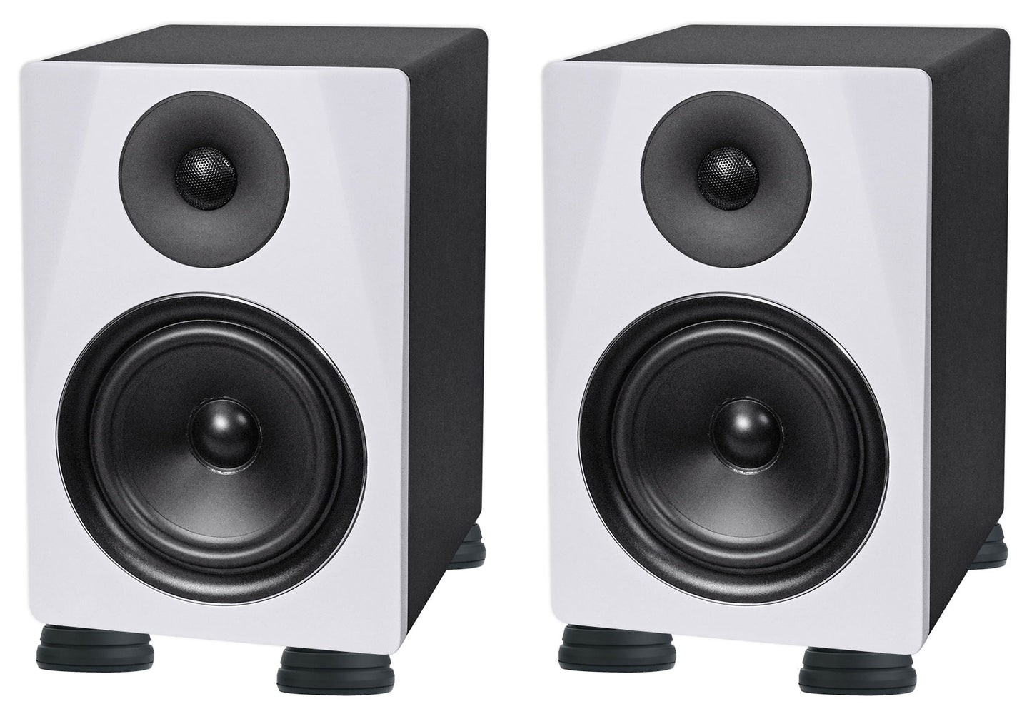 DPM6W White 2-Pack + ISOPAD Isolation Feet Bundle