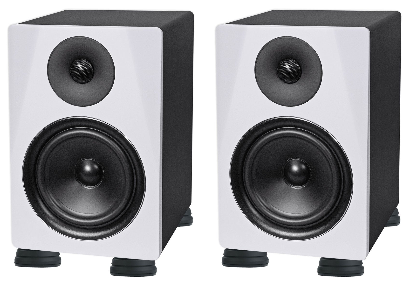 DPM6W White 2-Pack + ISOPAD Isolation Feet Bundle