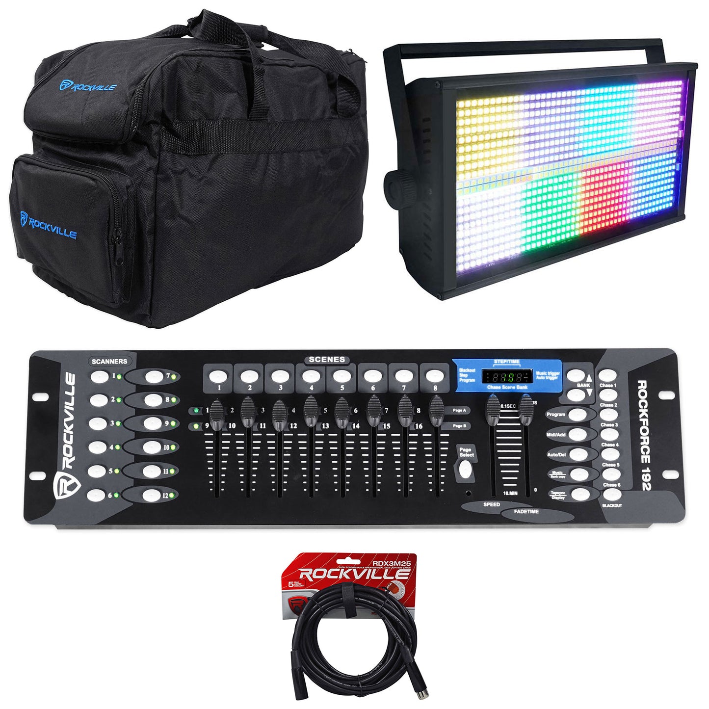 STAGE PANEL 864 + ROCKFORCE 192 Controller Bundle