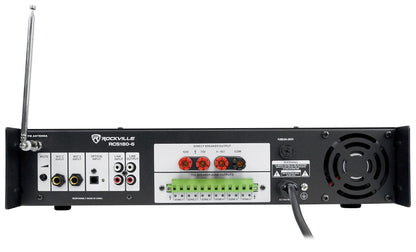 CONTROL 14C/T White 4-Pack + RCS180-6 6-Zone 180W Amp Bundle