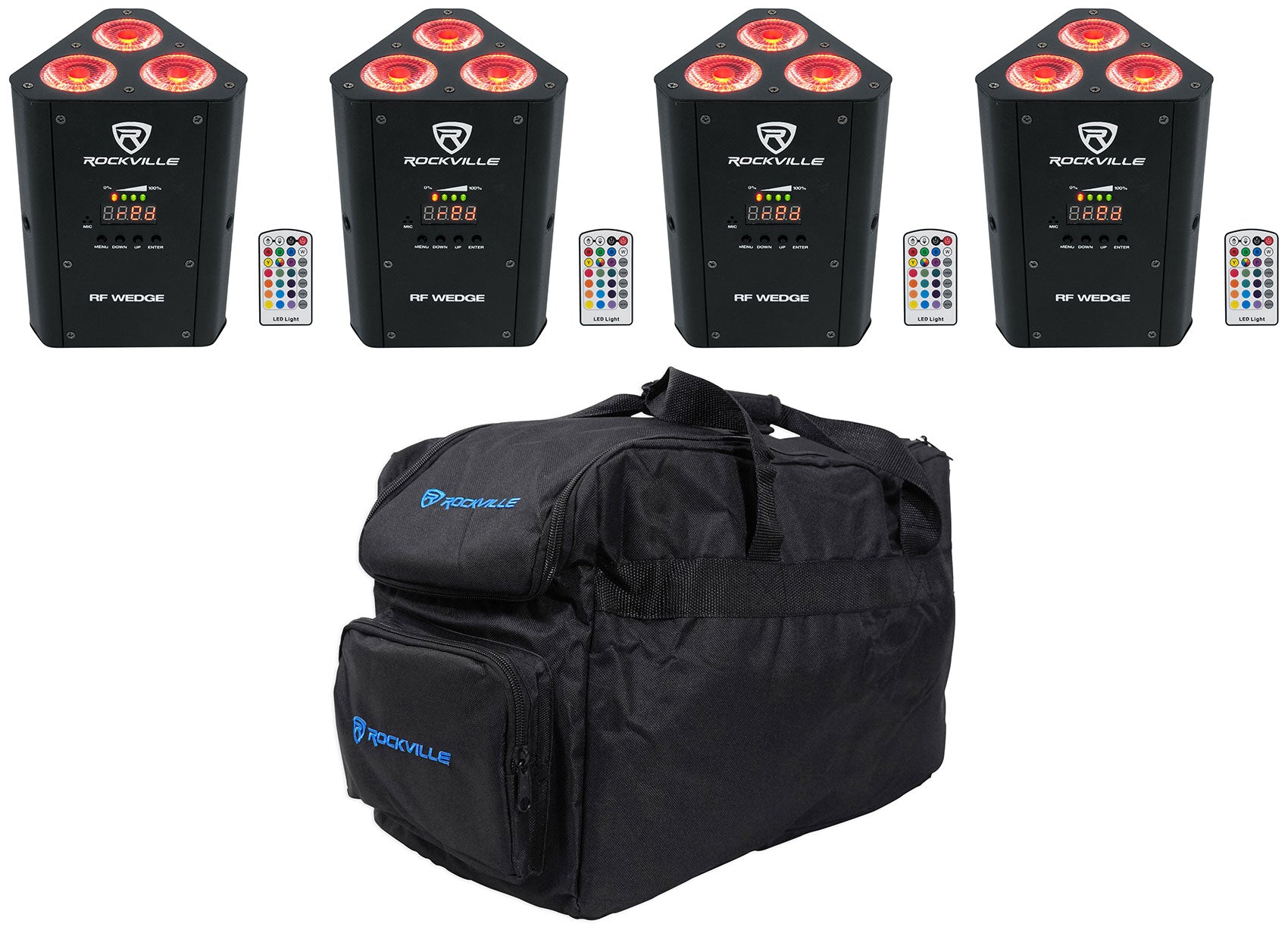 RF Wedge Black 4-Pack + RLB30 Lighting Bag Bundle