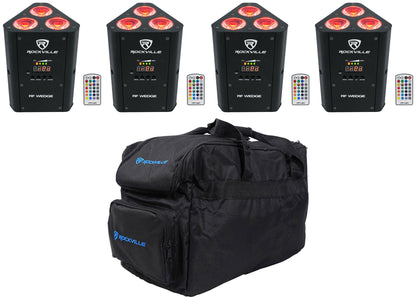 RF Wedge Black 4-Pack + RLB30 Lighting Bag Bundle