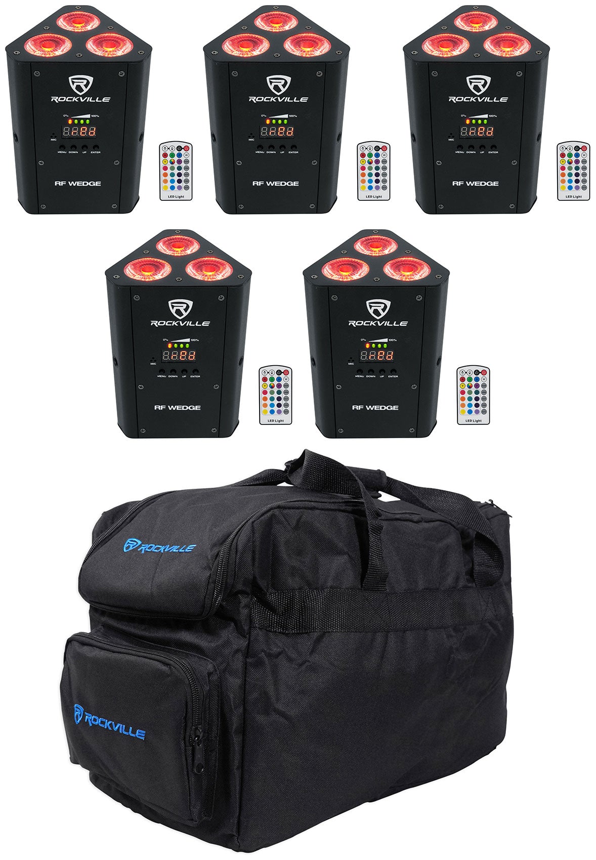RF Wedge Black 5-Pack + RLB30 Lighting Bag Bundle