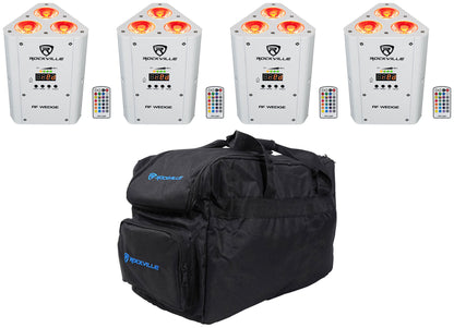 RF WEDGE White 4-Pack + RLB30 Lighting Bag Bundle