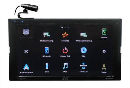 JVC KW-V960BW Wireless Android/CarPlay Monitor Bluetooth DVD Player + Backup Cam