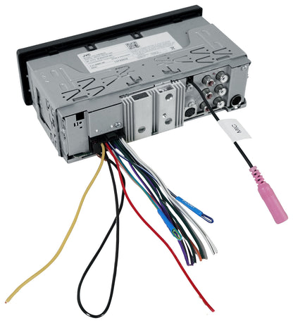 JVC KD-X480BHS 1-Din Car Stereo Bluetooth/USB/XM Ready/Alexa/HD Radio+AUX Cable