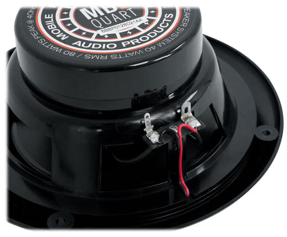 RGHR51 Marine Receiver + MB Quart 6.5" Black Speakers 4-Pack Bundle