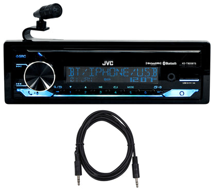 JVC KD-T920BTS Car Stereo CD Receiver Bluetooth/USB/XM Ready/Alexa+AUX Cable