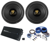 W12K9D4 12" Subwoofers 2-Pack + KRYPTON-M5 Amplifier + Copper Kit Bundle