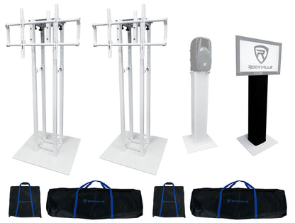 RTP33‑TV White 2-Pack + Black Totem Plates Bundle