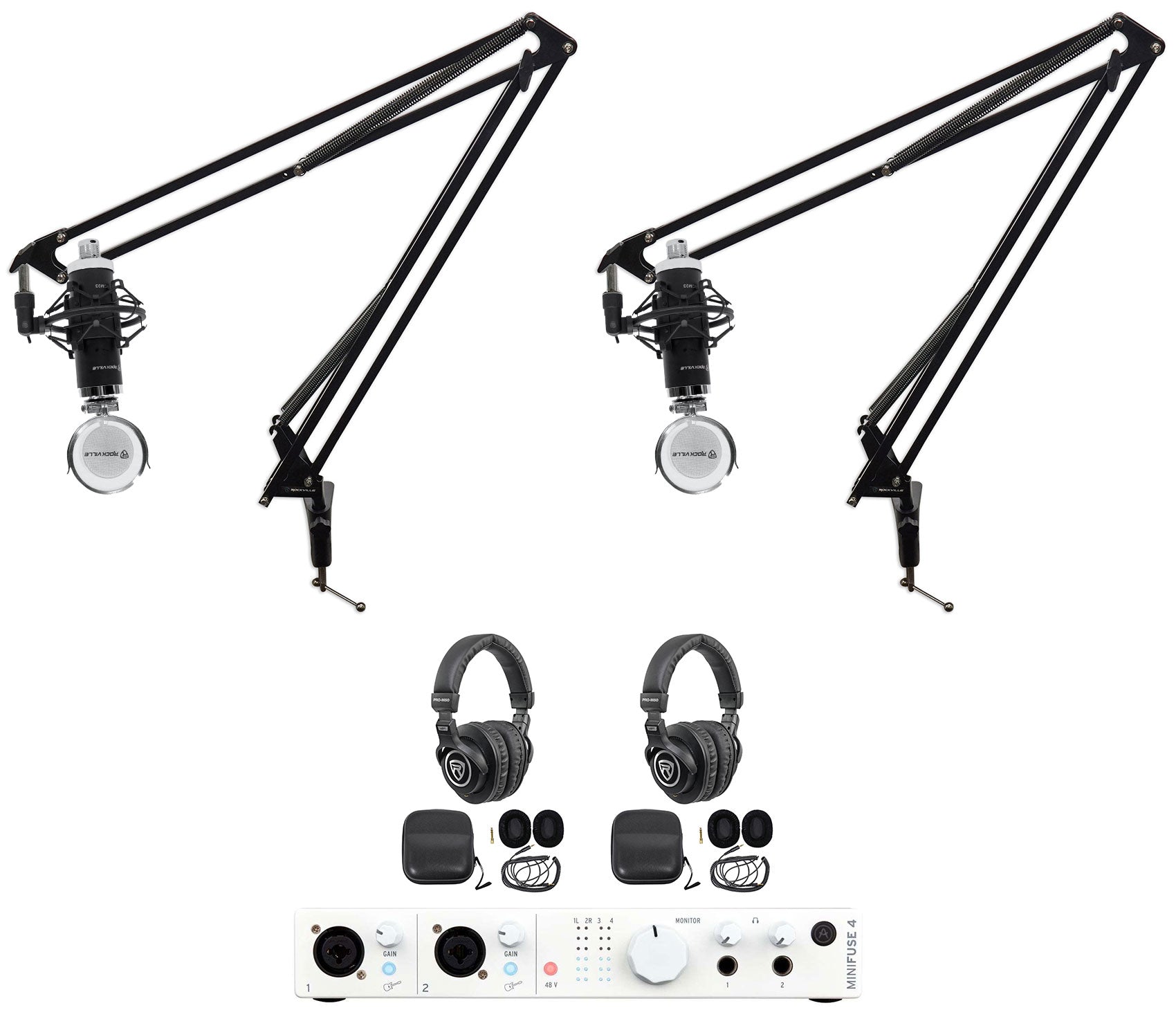 Minifuse 4 White+(2) RCM03+(2) PRO-M50-2