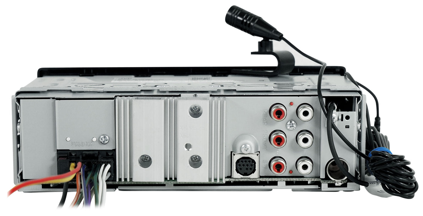 JVC KD-X38MBS 1-Din Marine Stereo Receiver w/Bluetooth/USB+(2) 6.5" LED Speakers