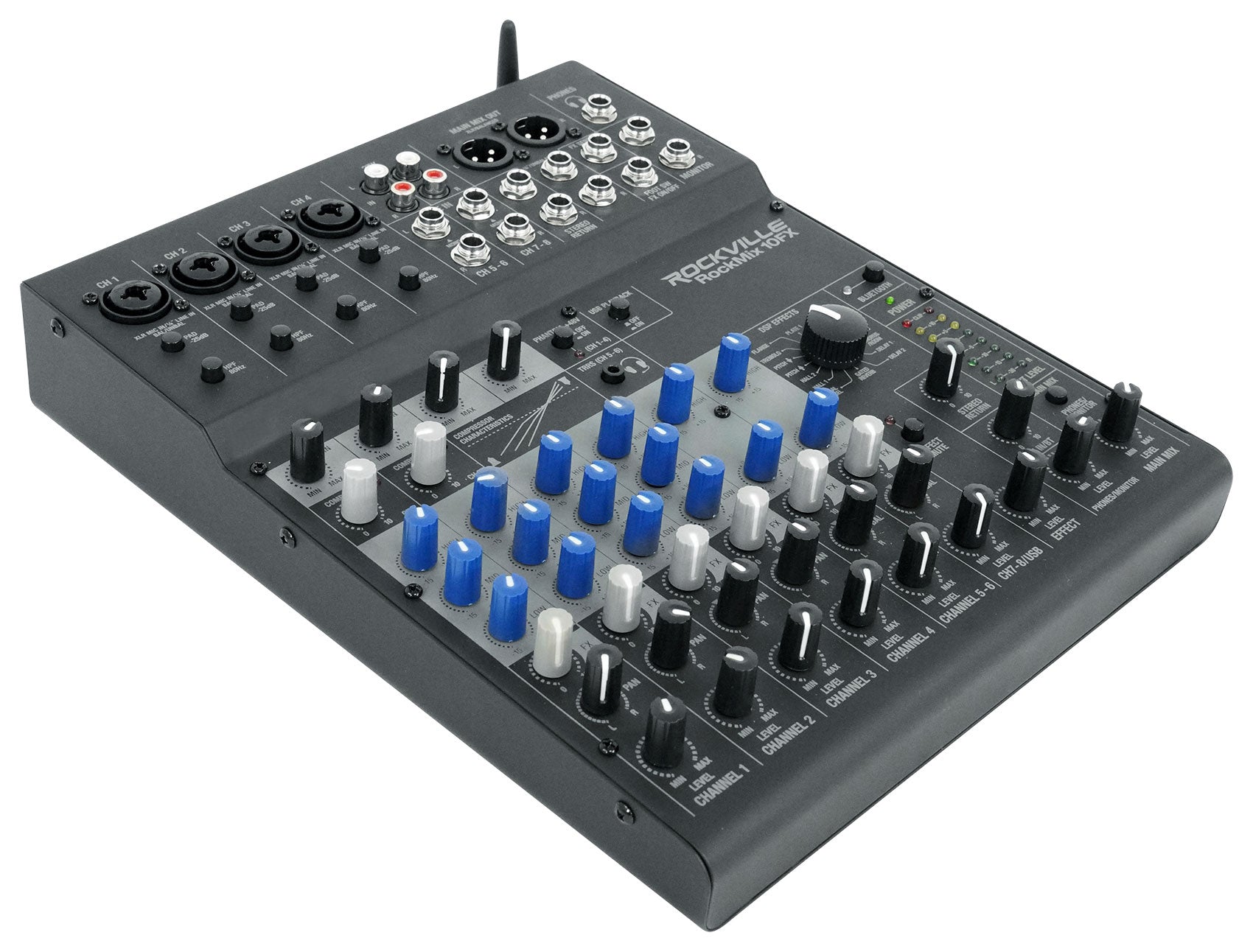 APM5B Black + ROCKMIX 10FX Mixer/USB Interface Bundle