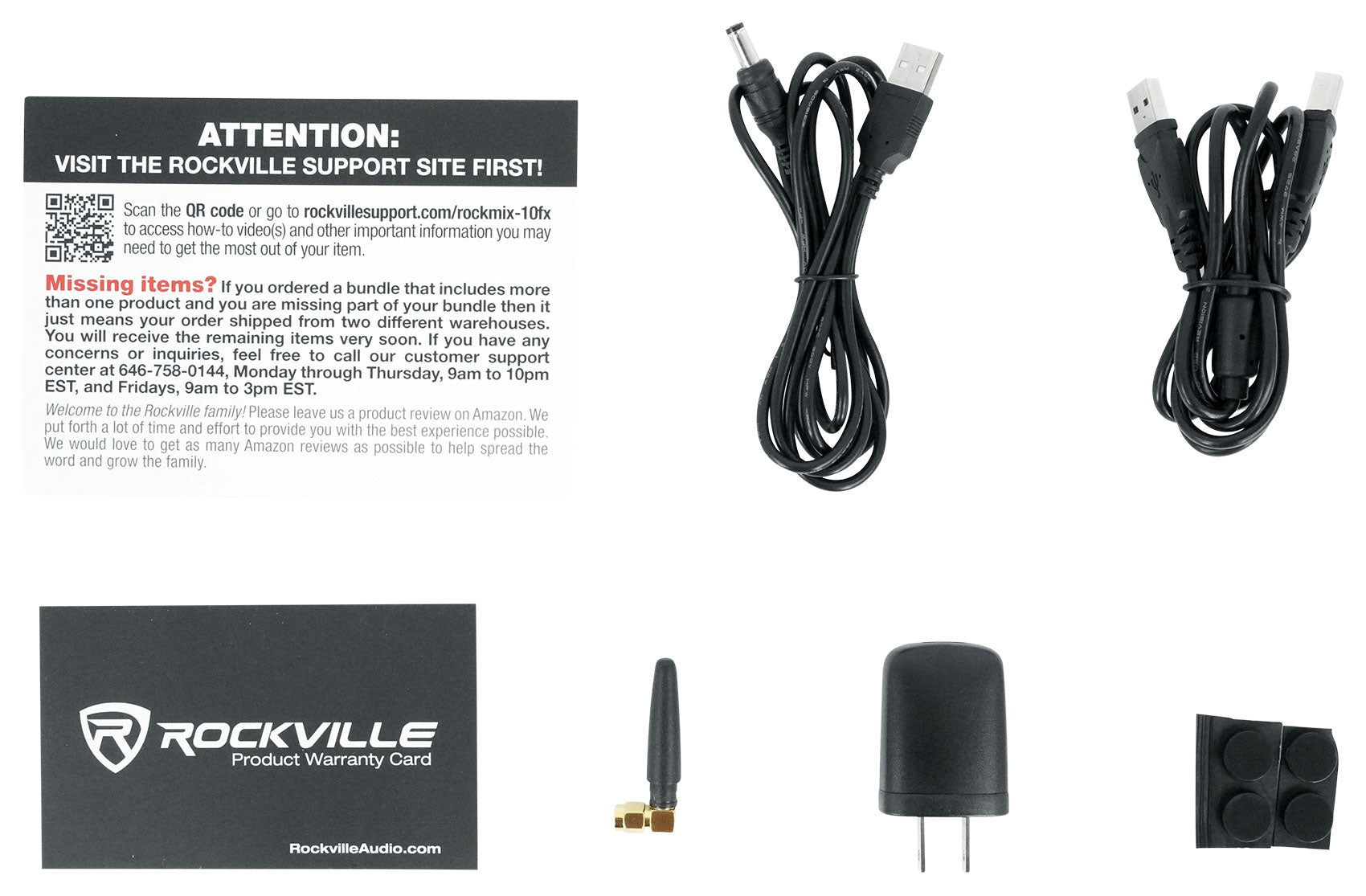 ROCKMIX 10FX + 4x RCM PRO Microphones Bundle