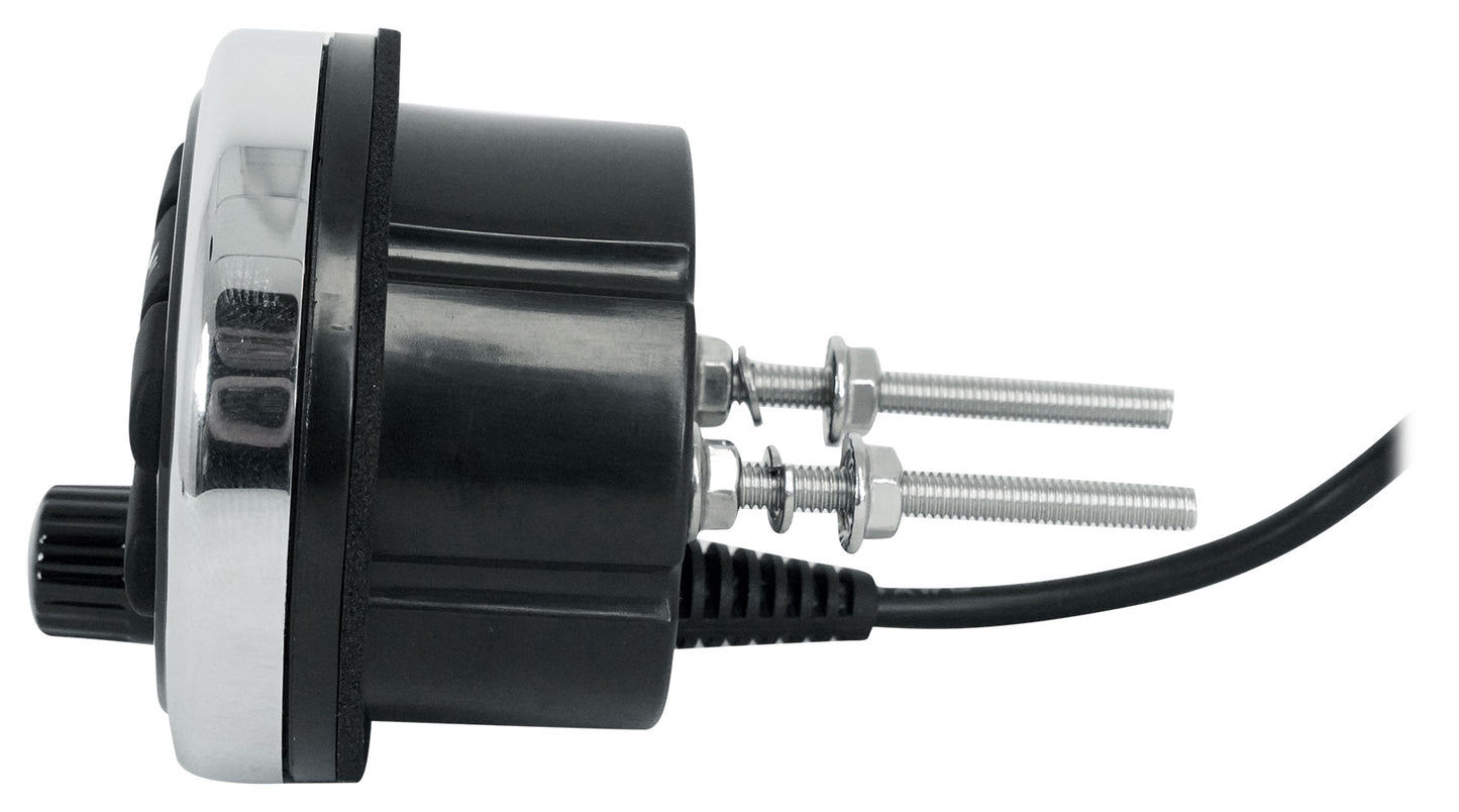 4 Zone Marine Receiver + 6.5" Black LED Wakeboard Speakers 4-Pack Bundle