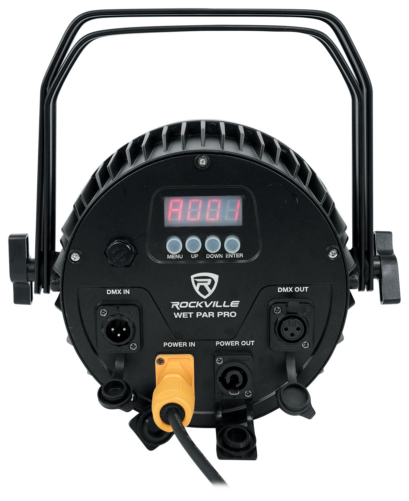 WET PAR PRO Black 10-Pack + ROCKFORCE 384 DMX Controller Bundle