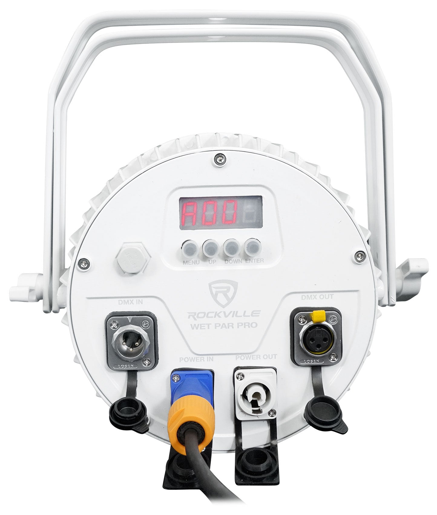 WET PAR PRO White 8-Pack + ROCKFORCE 192 DMX Controller Bundle