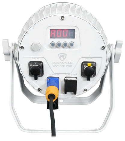 WET PAR PRO White 8-Pack + ROCKFORCE 192 DMX Controller Bundle