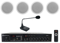 CCL6T White 4-Pack + CH-MIC70 + RCS80-1 Bundle