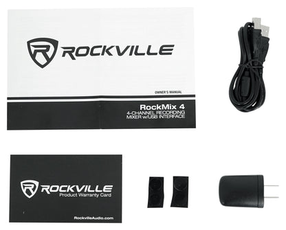 ASM4 4" + RockMix 4 Recording Bundle